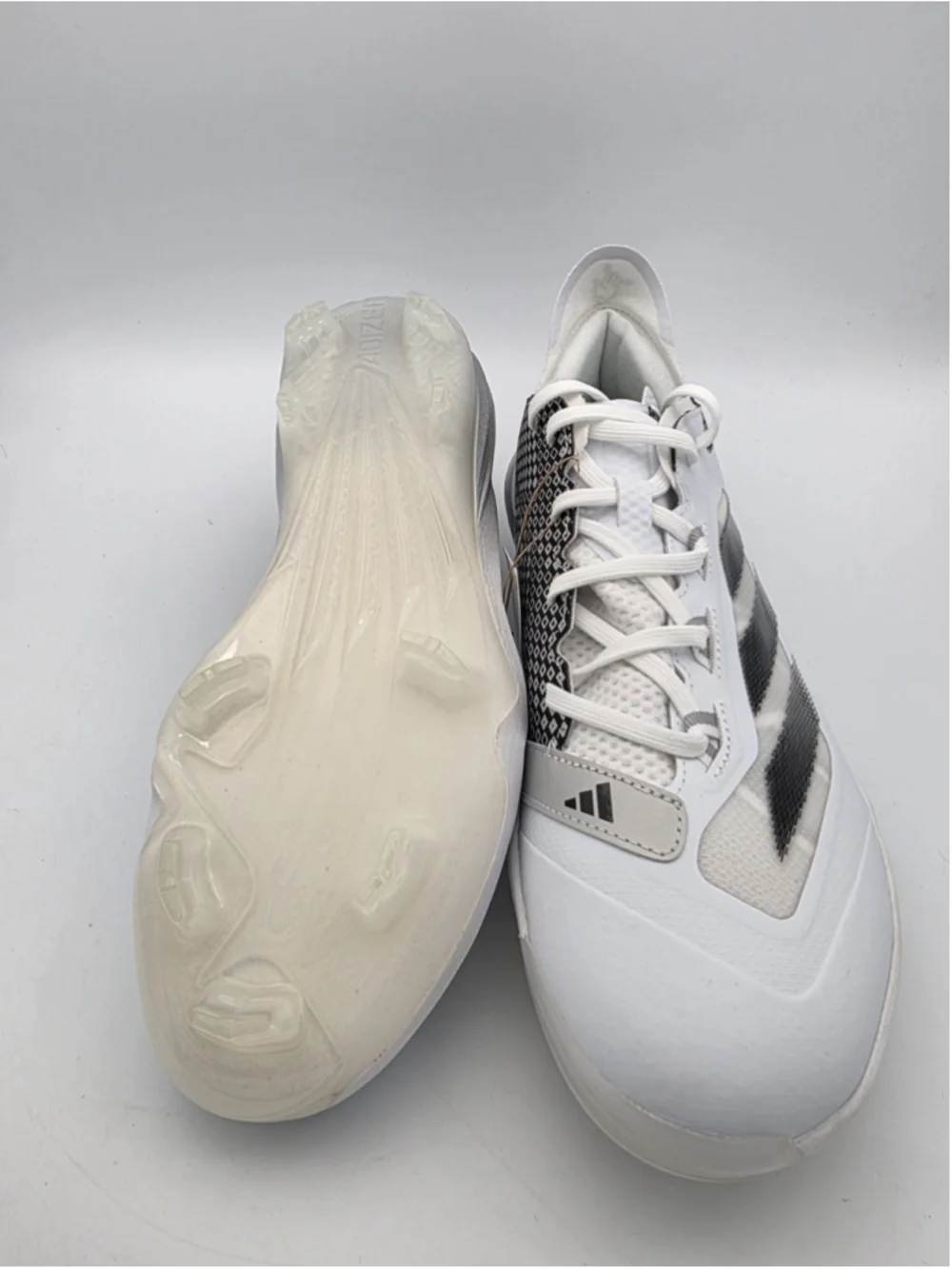 Adidas Adizero Impact TPU Men's Size 10 White Black Baseball Cleats IH4730